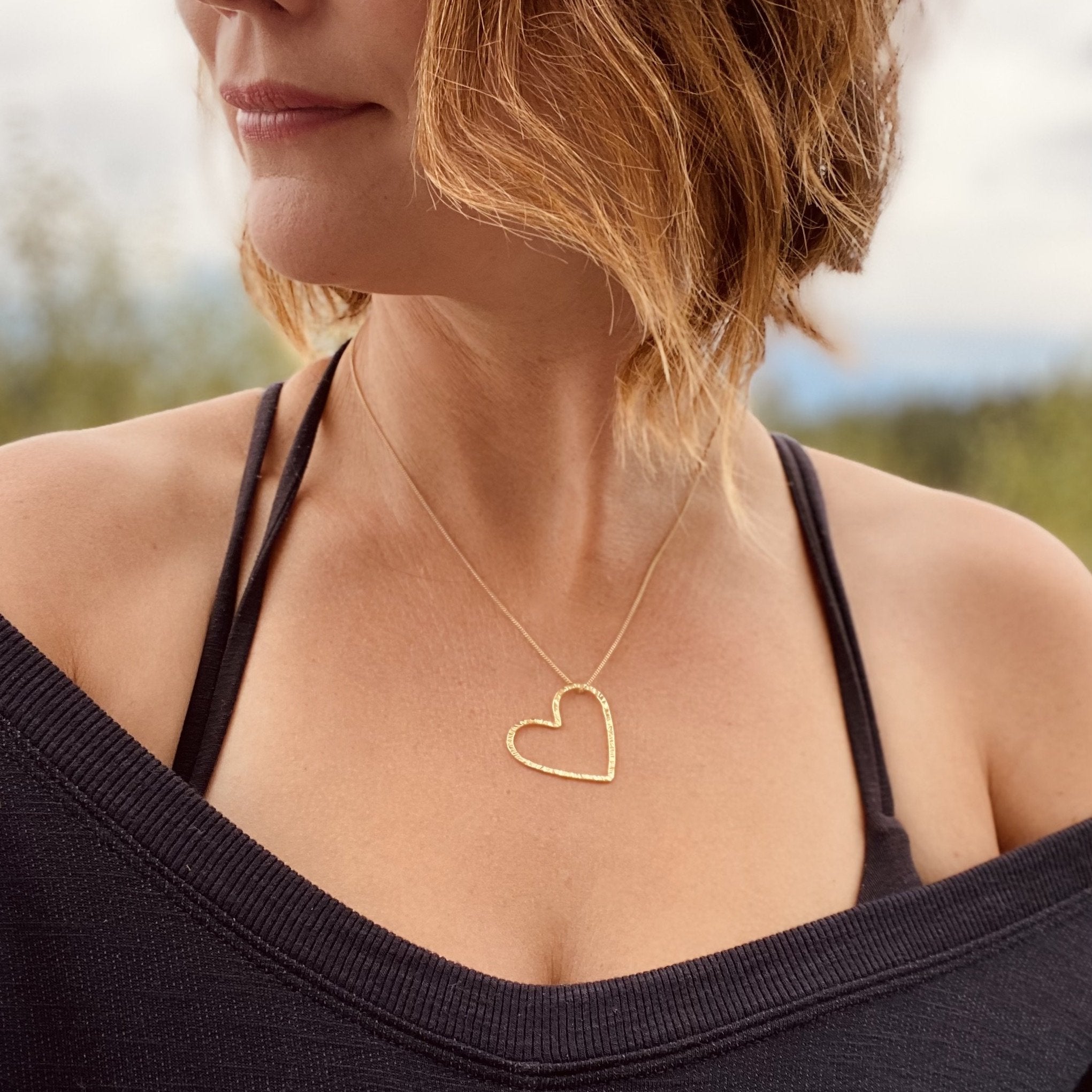 Heart Necklace in Rose gold