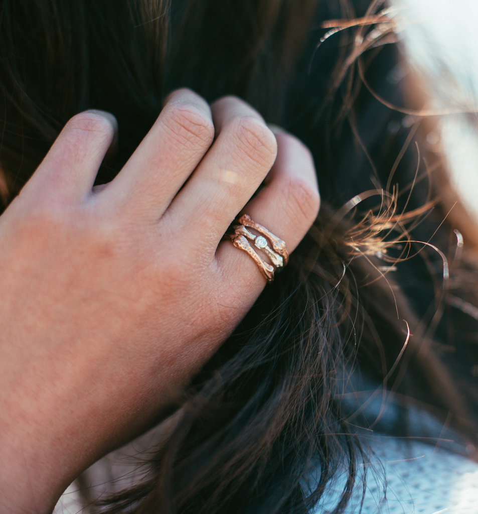 Twig Sapphire Ring