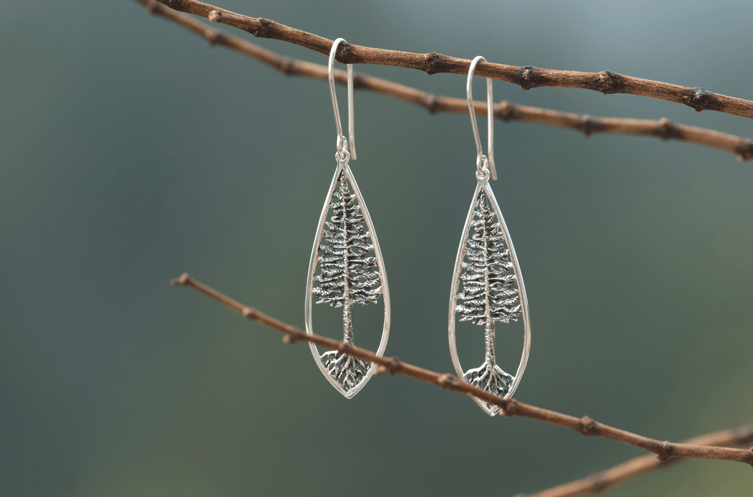 Rooted Tree of Life Earrings Matte