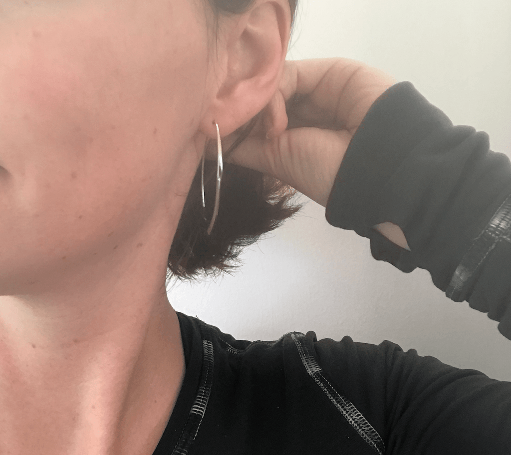 Simple Sterling Silver Hook Earrings