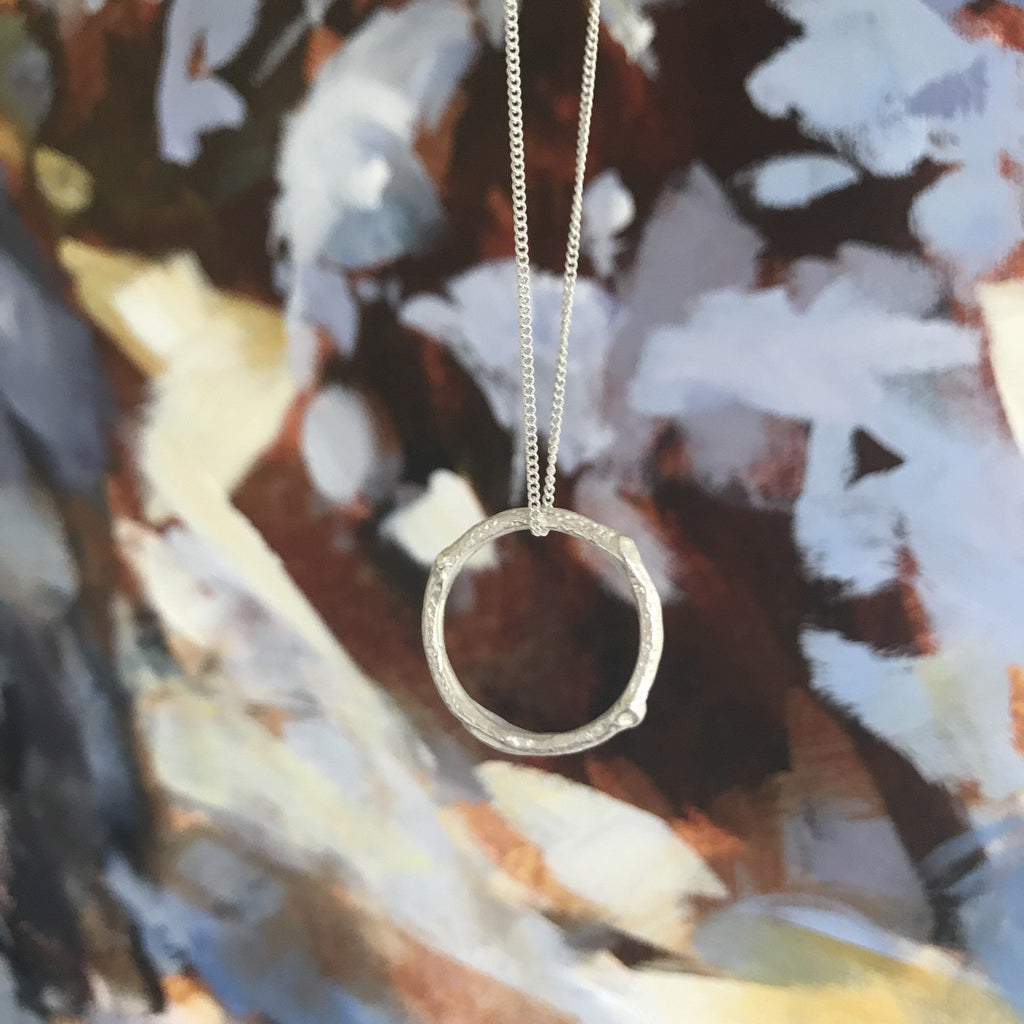 Twig Infinity Necklace Silver