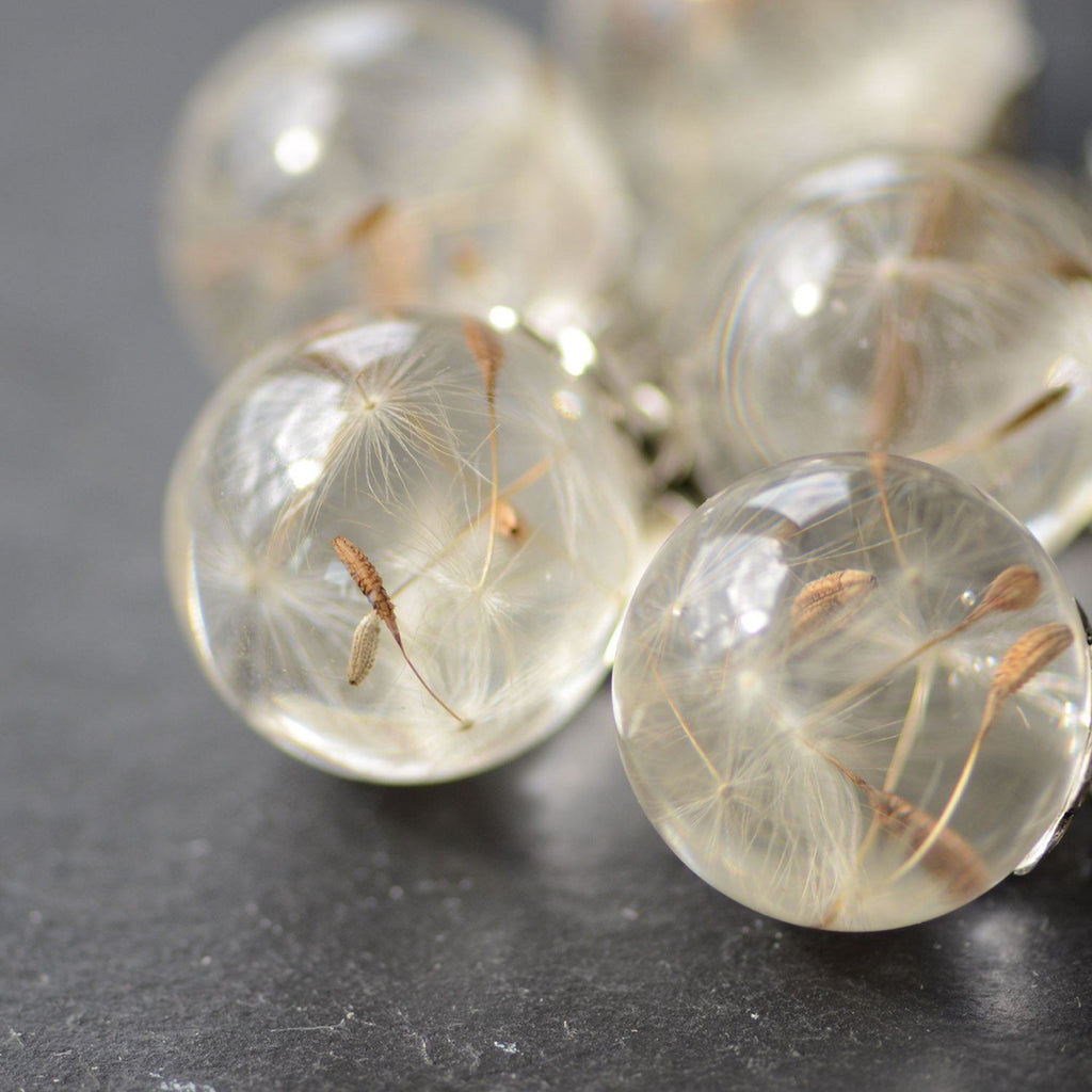 handmade dandelion wish pendant 